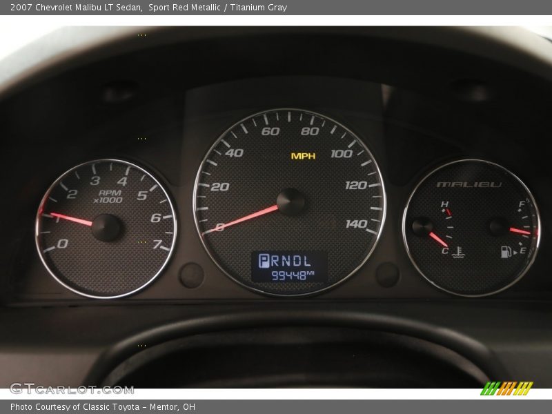 Sport Red Metallic / Titanium Gray 2007 Chevrolet Malibu LT Sedan