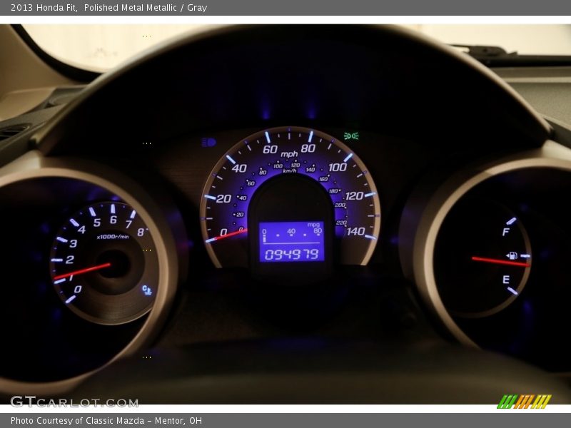 Polished Metal Metallic / Gray 2013 Honda Fit