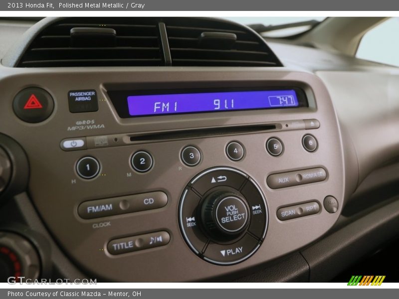 Polished Metal Metallic / Gray 2013 Honda Fit