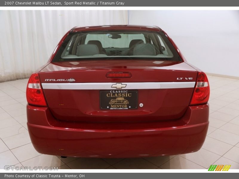 Sport Red Metallic / Titanium Gray 2007 Chevrolet Malibu LT Sedan