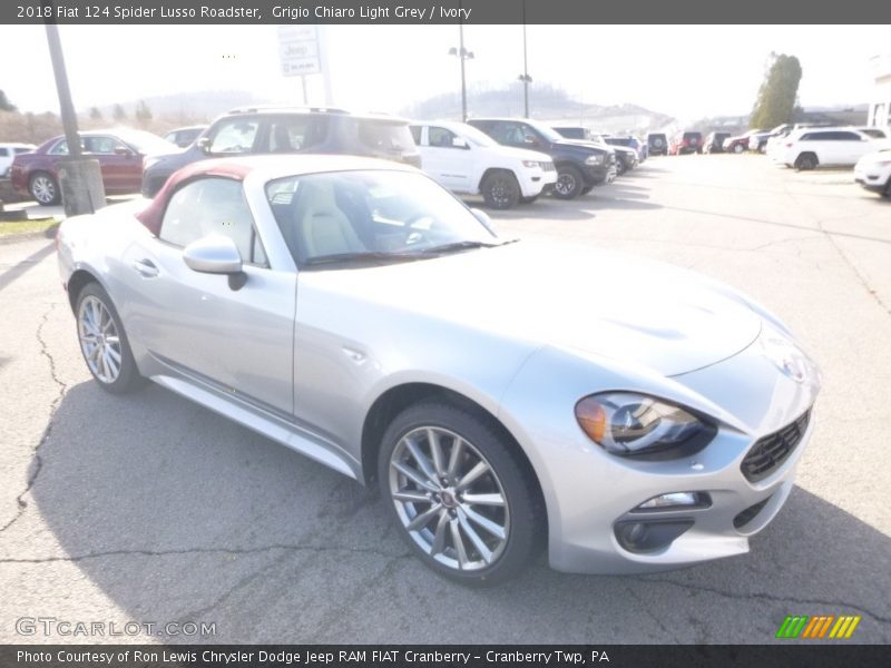 Grigio Chiaro Light Grey / Ivory 2018 Fiat 124 Spider Lusso Roadster