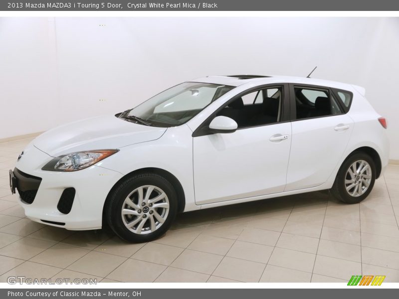 Crystal White Pearl Mica / Black 2013 Mazda MAZDA3 i Touring 5 Door