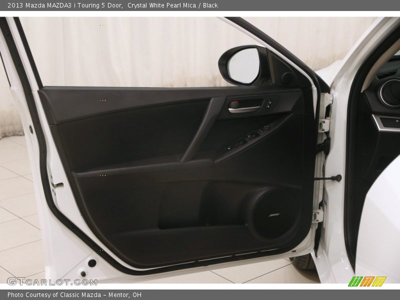 Crystal White Pearl Mica / Black 2013 Mazda MAZDA3 i Touring 5 Door