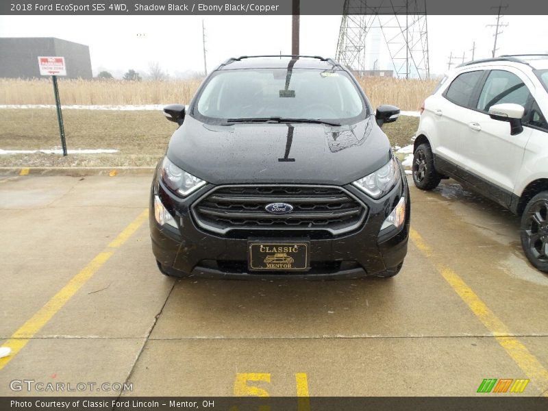 Shadow Black / Ebony Black/Copper 2018 Ford EcoSport SES 4WD