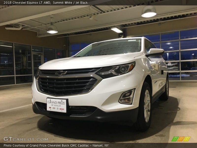 Summit White / Jet Black 2018 Chevrolet Equinox LT AWD