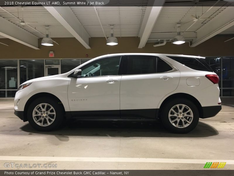 Summit White / Jet Black 2018 Chevrolet Equinox LT AWD