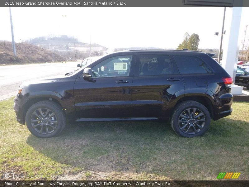 Sangria Metallic / Black 2018 Jeep Grand Cherokee Overland 4x4