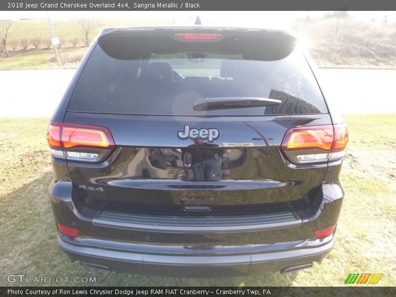 Sangria Metallic / Black 2018 Jeep Grand Cherokee Overland 4x4