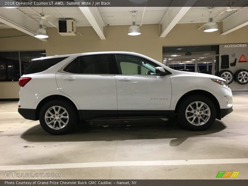 Summit White / Jet Black 2018 Chevrolet Equinox LT AWD