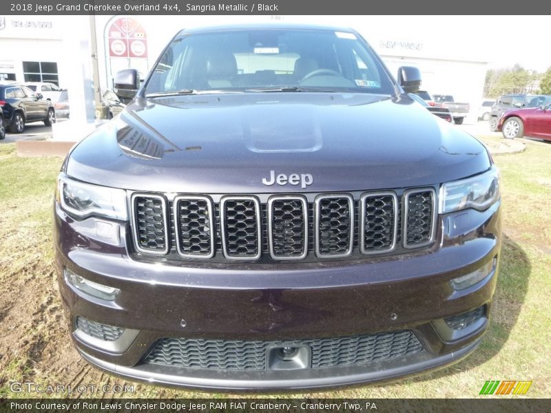 Sangria Metallic / Black 2018 Jeep Grand Cherokee Overland 4x4