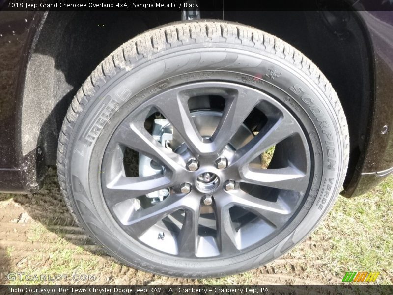 Sangria Metallic / Black 2018 Jeep Grand Cherokee Overland 4x4