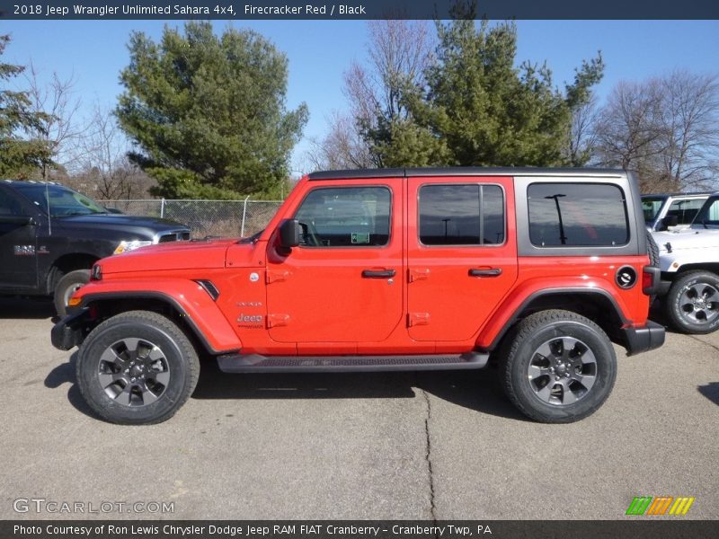 Firecracker Red / Black 2018 Jeep Wrangler Unlimited Sahara 4x4