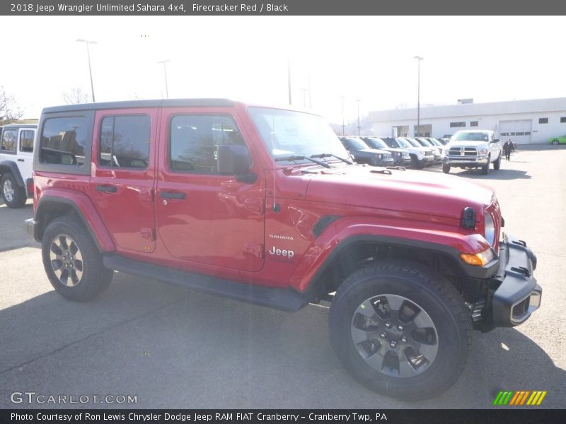 Firecracker Red / Black 2018 Jeep Wrangler Unlimited Sahara 4x4