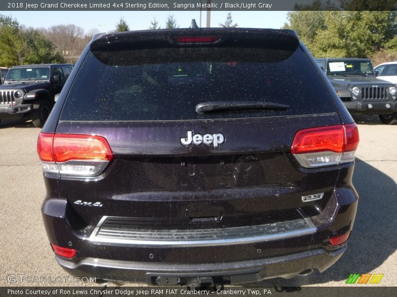 Sangria Metallic / Black/Light Gray 2018 Jeep Grand Cherokee Limited 4x4 Sterling Edition