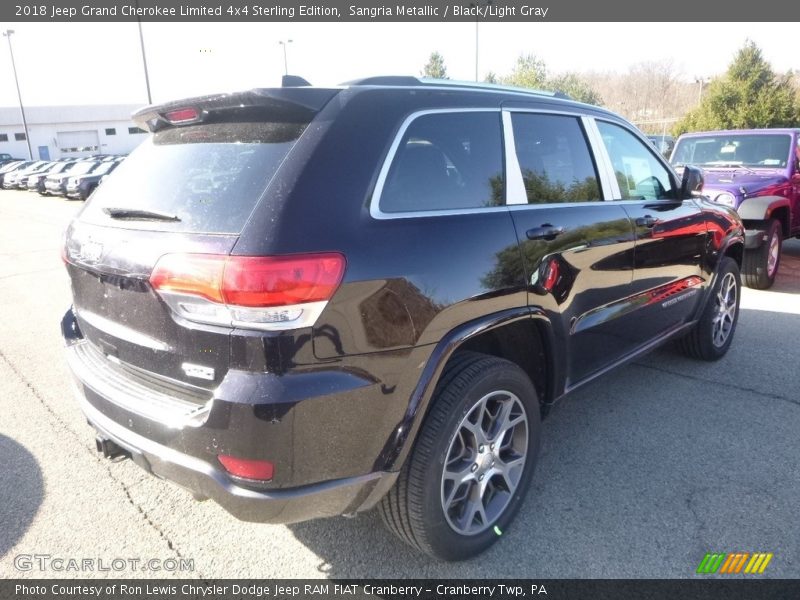 Sangria Metallic / Black/Light Gray 2018 Jeep Grand Cherokee Limited 4x4 Sterling Edition