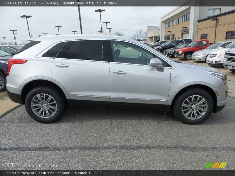 Radiant Silver Metallic / Jet Black 2018 Cadillac XT5 Luxury AWD