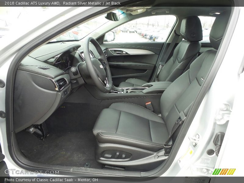 Radiant Silver Metallic / Jet Black 2018 Cadillac ATS Luxury AWD