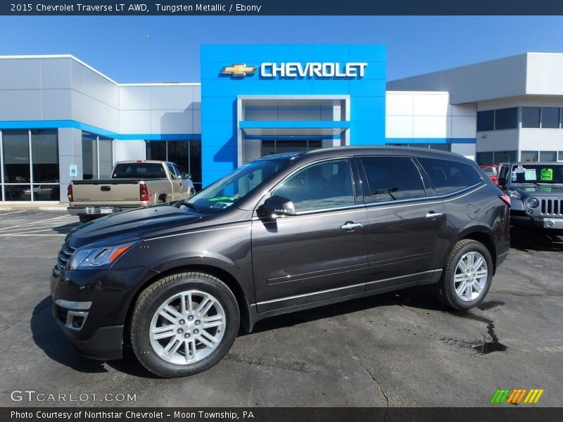Tungsten Metallic / Ebony 2015 Chevrolet Traverse LT AWD