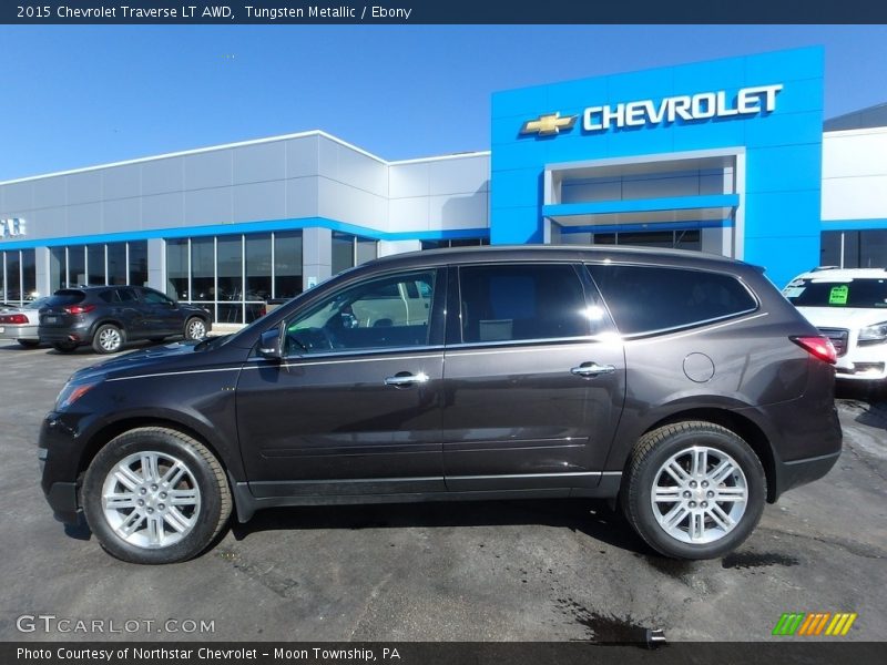 Tungsten Metallic / Ebony 2015 Chevrolet Traverse LT AWD