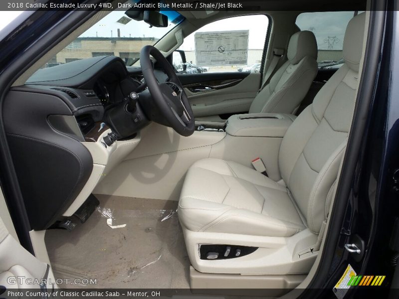 Dark Adriatic Blue Metallic / Shale/Jet Black 2018 Cadillac Escalade Luxury 4WD
