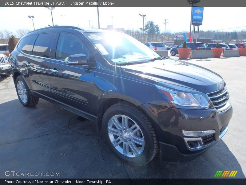 Tungsten Metallic / Ebony 2015 Chevrolet Traverse LT AWD