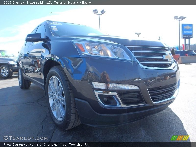 Tungsten Metallic / Ebony 2015 Chevrolet Traverse LT AWD