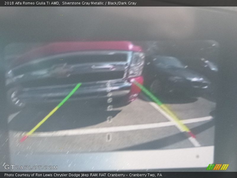 Silverstone Gray Metallic / Black/Dark Gray 2018 Alfa Romeo Giulia Ti AWD