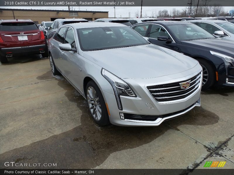 Radiant Silver Metallic / Jet Black 2018 Cadillac CT6 3.6 Luxury AWD Sedan