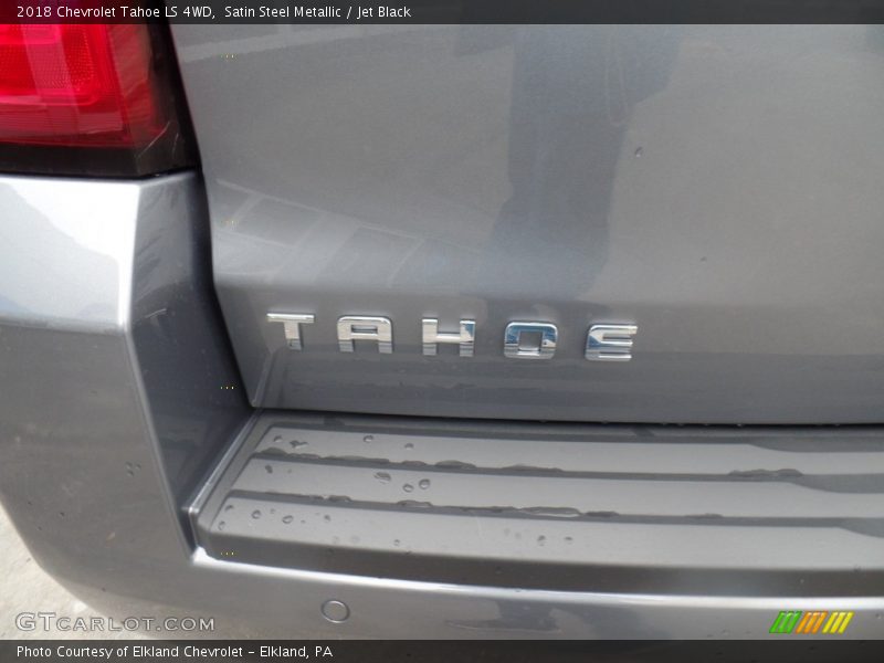 Satin Steel Metallic / Jet Black 2018 Chevrolet Tahoe LS 4WD
