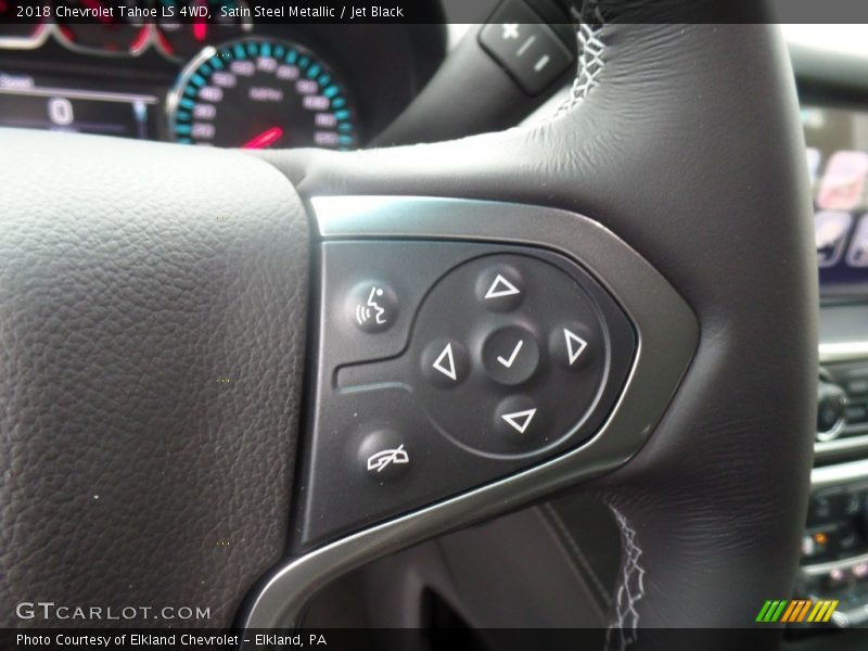 Satin Steel Metallic / Jet Black 2018 Chevrolet Tahoe LS 4WD