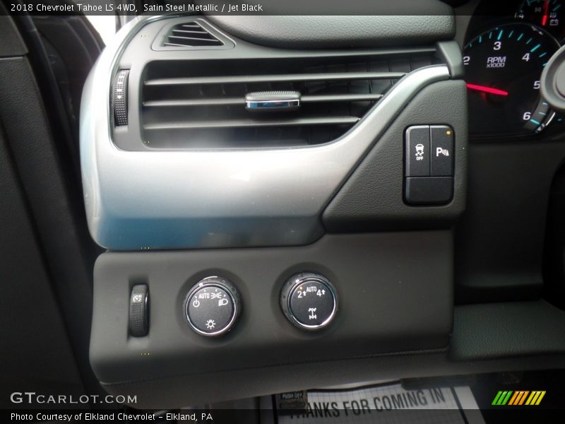 Satin Steel Metallic / Jet Black 2018 Chevrolet Tahoe LS 4WD