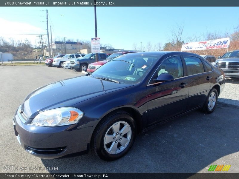 Imperial Blue Metallic / Ebony Black 2008 Chevrolet Impala LT