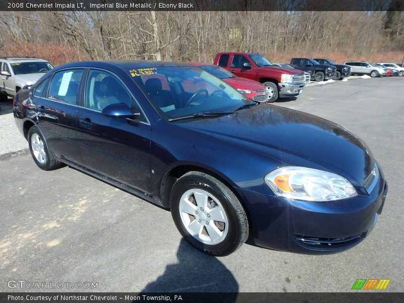Imperial Blue Metallic / Ebony Black 2008 Chevrolet Impala LT