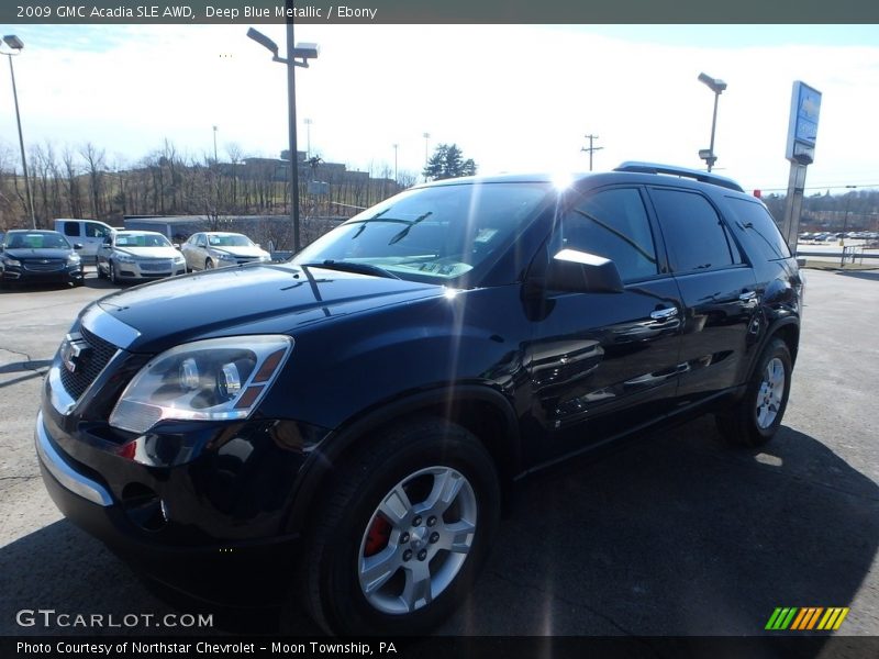 Deep Blue Metallic / Ebony 2009 GMC Acadia SLE AWD
