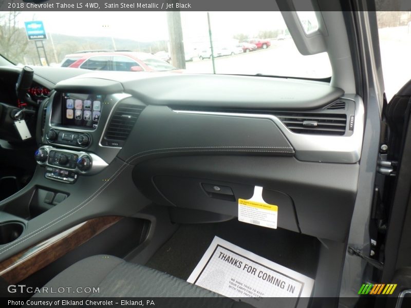 Satin Steel Metallic / Jet Black 2018 Chevrolet Tahoe LS 4WD
