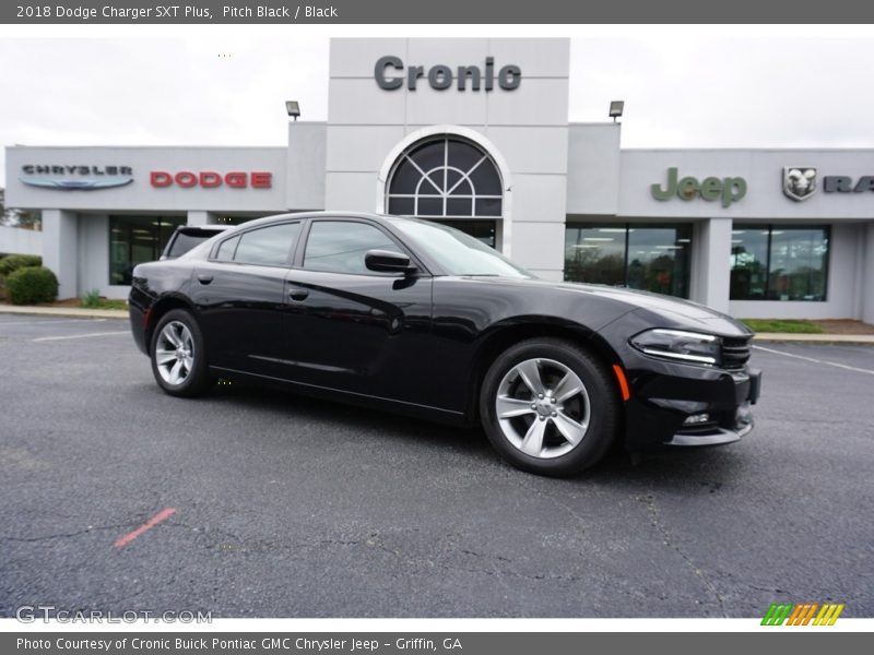 Pitch Black / Black 2018 Dodge Charger SXT Plus