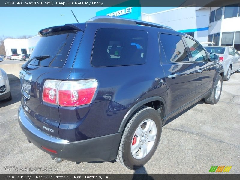 Deep Blue Metallic / Ebony 2009 GMC Acadia SLE AWD