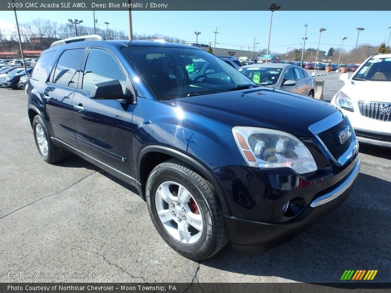 Deep Blue Metallic / Ebony 2009 GMC Acadia SLE AWD