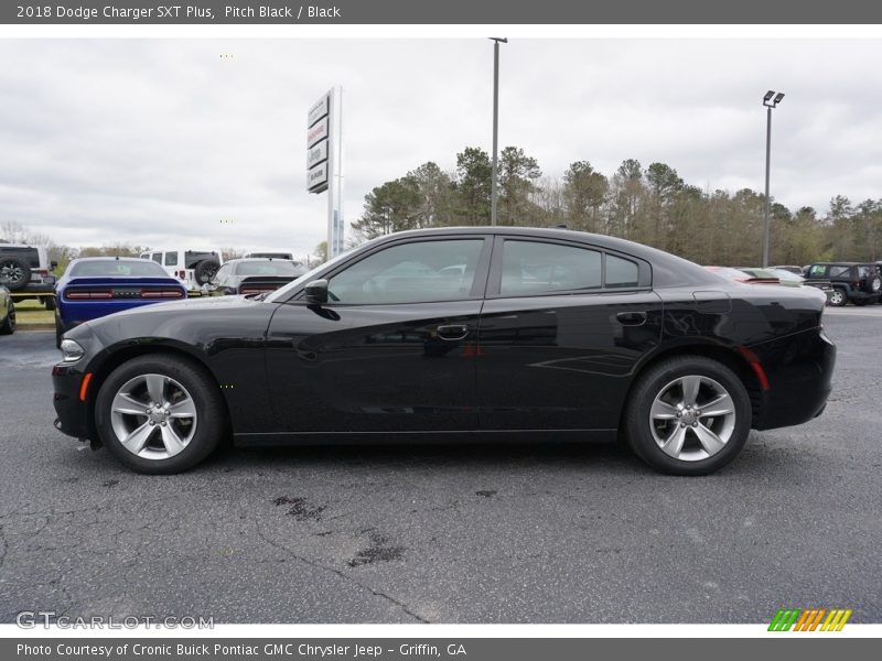 Pitch Black / Black 2018 Dodge Charger SXT Plus