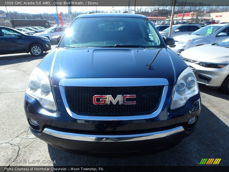 Deep Blue Metallic / Ebony 2009 GMC Acadia SLE AWD