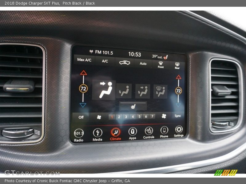 Pitch Black / Black 2018 Dodge Charger SXT Plus