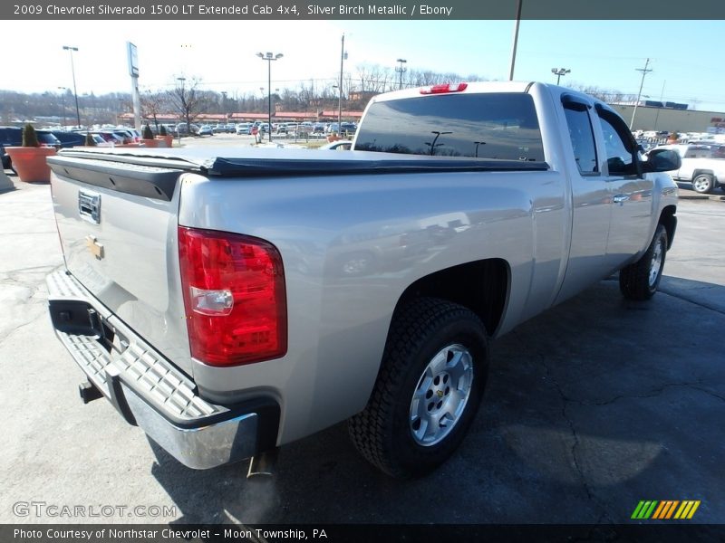 Silver Birch Metallic / Ebony 2009 Chevrolet Silverado 1500 LT Extended Cab 4x4