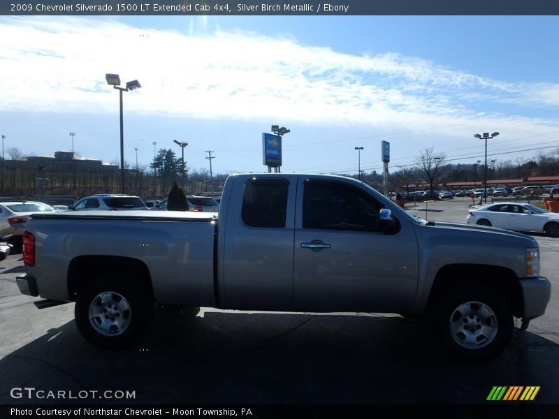 Silver Birch Metallic / Ebony 2009 Chevrolet Silverado 1500 LT Extended Cab 4x4