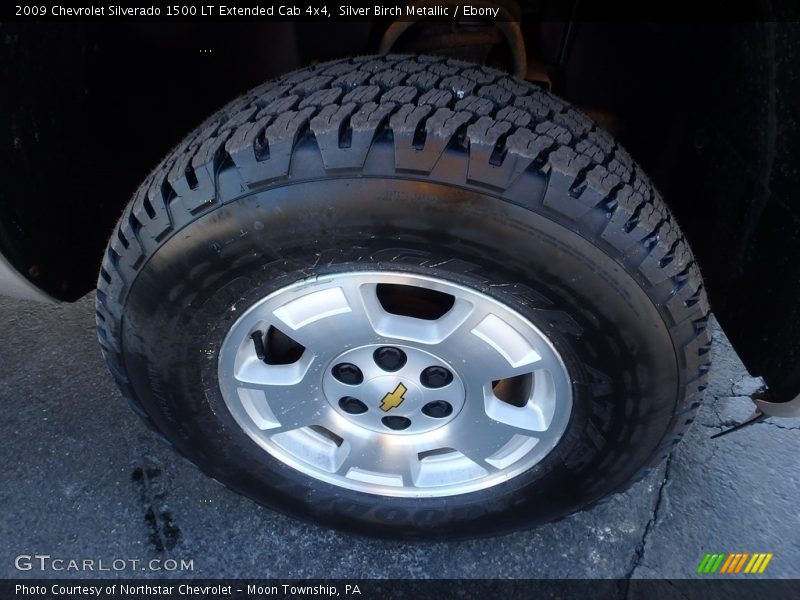 Silver Birch Metallic / Ebony 2009 Chevrolet Silverado 1500 LT Extended Cab 4x4