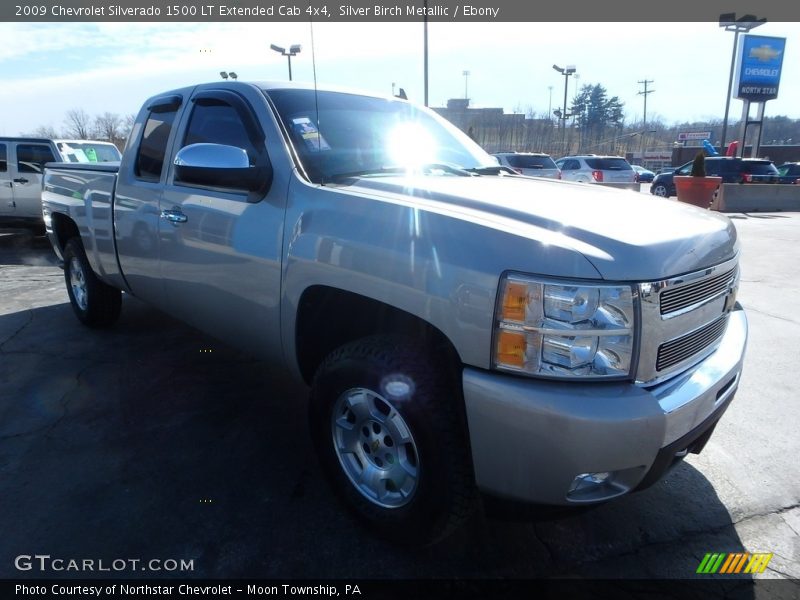 Silver Birch Metallic / Ebony 2009 Chevrolet Silverado 1500 LT Extended Cab 4x4