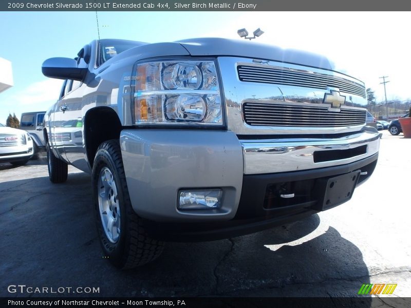 Silver Birch Metallic / Ebony 2009 Chevrolet Silverado 1500 LT Extended Cab 4x4