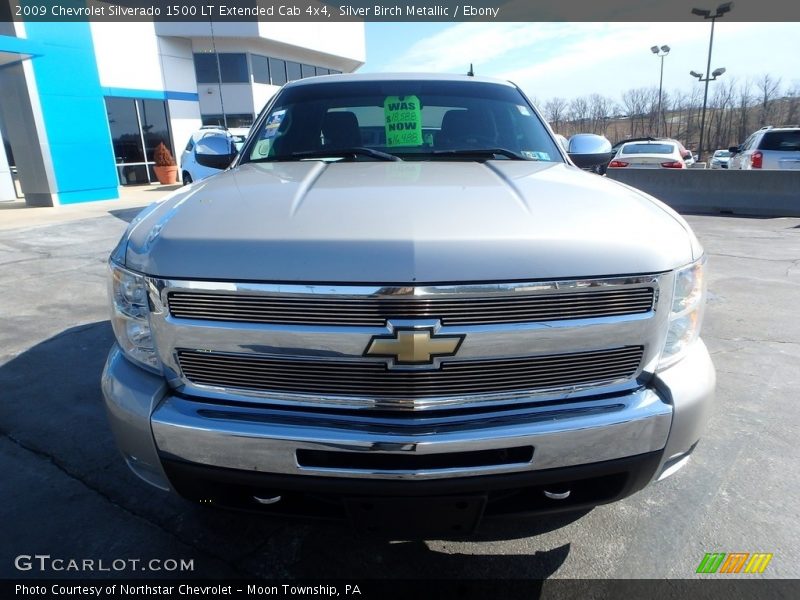 Silver Birch Metallic / Ebony 2009 Chevrolet Silverado 1500 LT Extended Cab 4x4