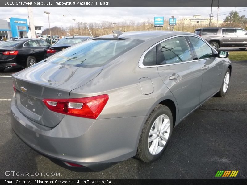 Pepperdust Metallic / Jet Black 2018 Chevrolet Malibu LT