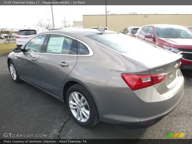 Pepperdust Metallic / Jet Black 2018 Chevrolet Malibu LT