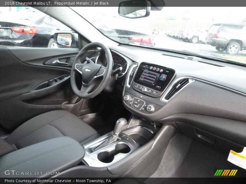 Pepperdust Metallic / Jet Black 2018 Chevrolet Malibu LT